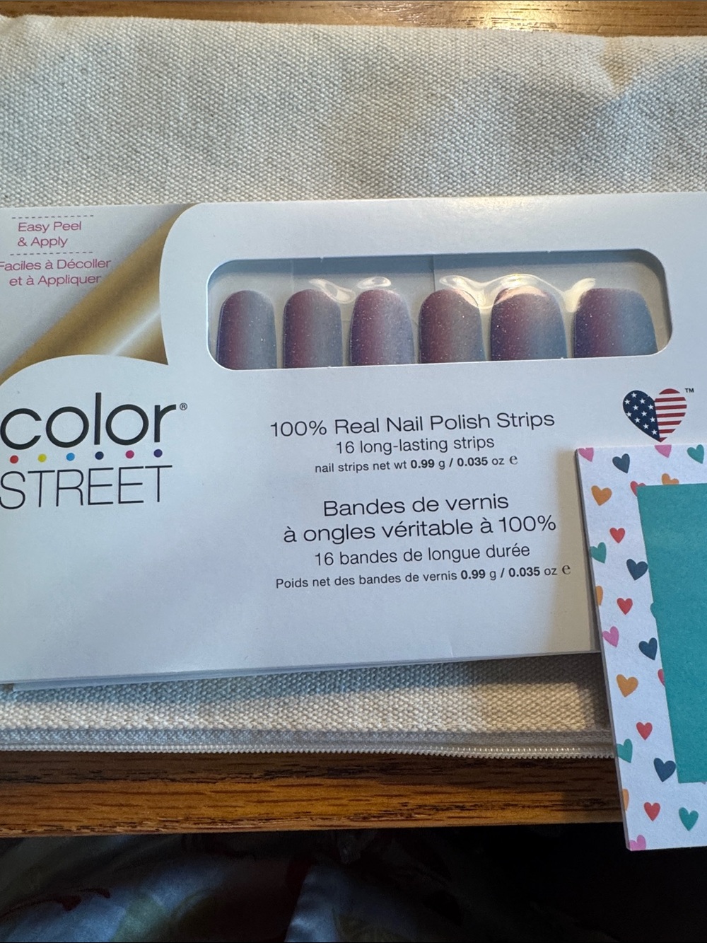Color Street Rose Pink Glitter Nail Polish Strips - (It Takes Tucson) NWT